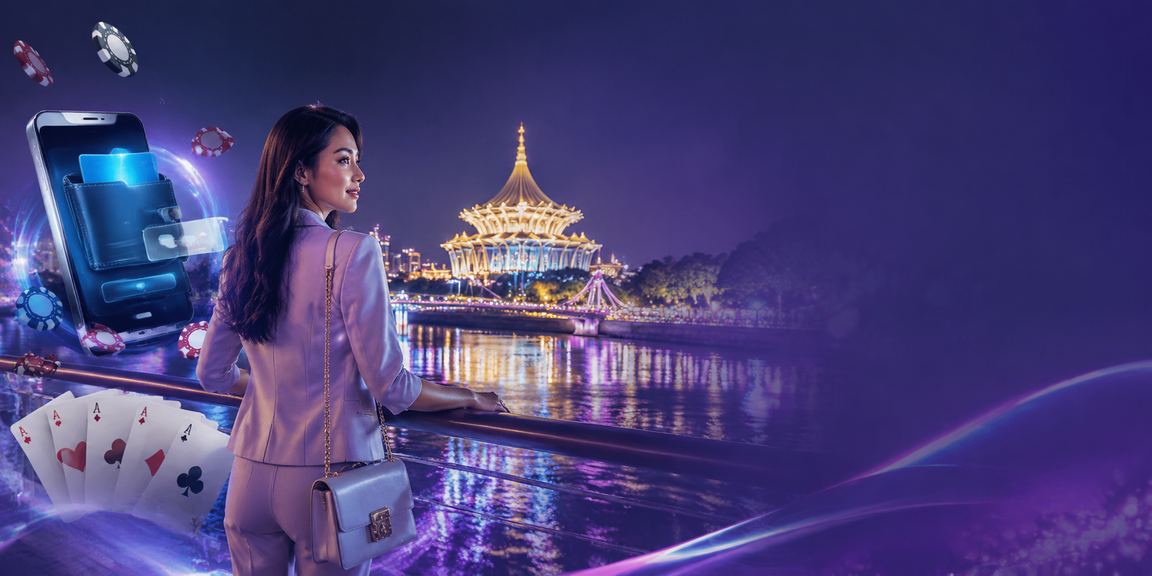 Permainan kad poker di Kuching dengan suasana kasino tempatan